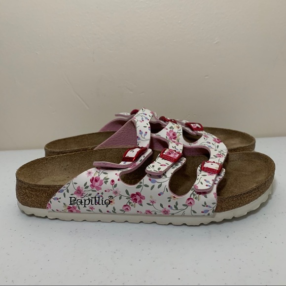 birkenstock floral shoes